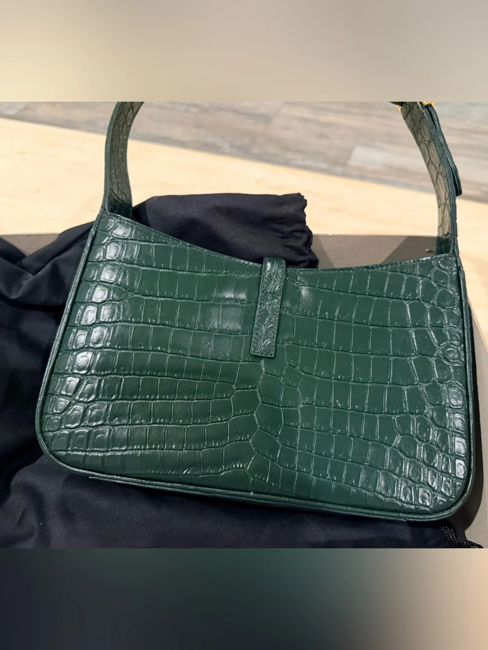 Saint Laurent croc embossed